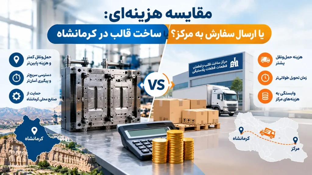 کاهش ۳۰٪ هزینه تزریق پلاستیک در کرمانشاه 1 ساخت قالب در کرمانشاه