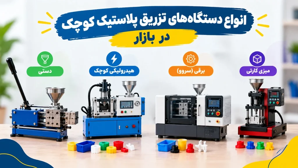دستگاه تزریق پلاستیک خانگی چیست؟ واقعیت های که نمیگویند! 1 انواع دستگاههای تزریق پلاستیک کوچک در بازار
